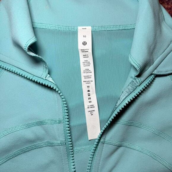 NWOT Lululemon Define Jacket Tidal Teal Size 10 - Picture 3 of 4